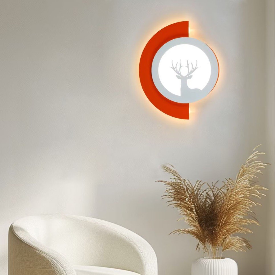 lámpara de pared moderna minimalista sala de estar dormitorio cabezal de cama estudio TV fondo de pared front desk led atmósfera decoración lámpara de pared