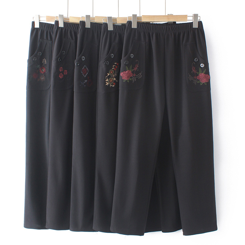 2024 autumn new middle-aged women's clothing mother fashion casual elastic waist casual pants commuter basic 2024 autumn new middle-aged women's clothing mother fashion casual elastic waist casual pants commuter basic