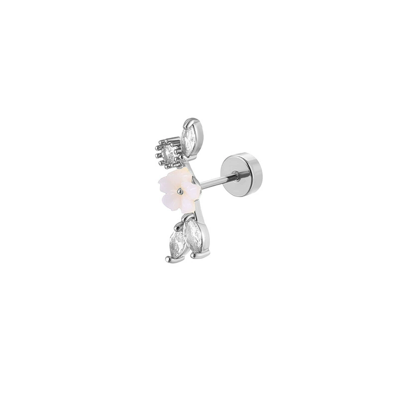 Copper earrings stainless steel, piercing, (Cross-border trading), European style