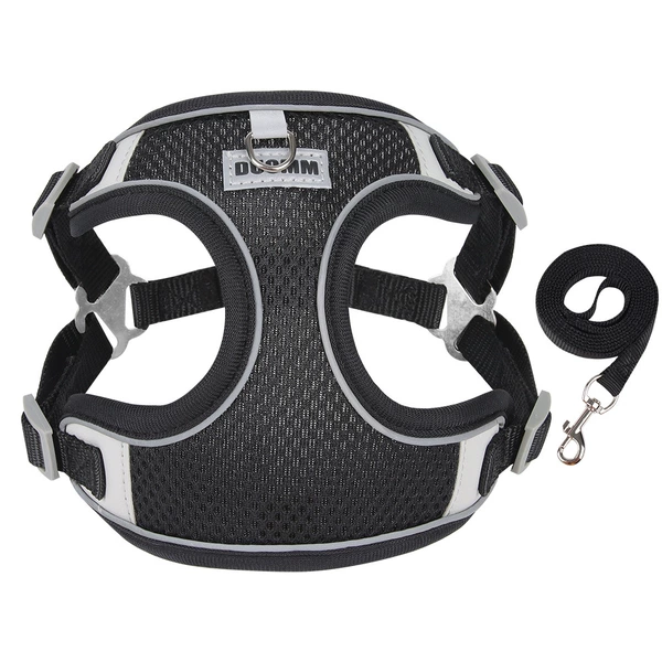 Lightly breathable mesh-black