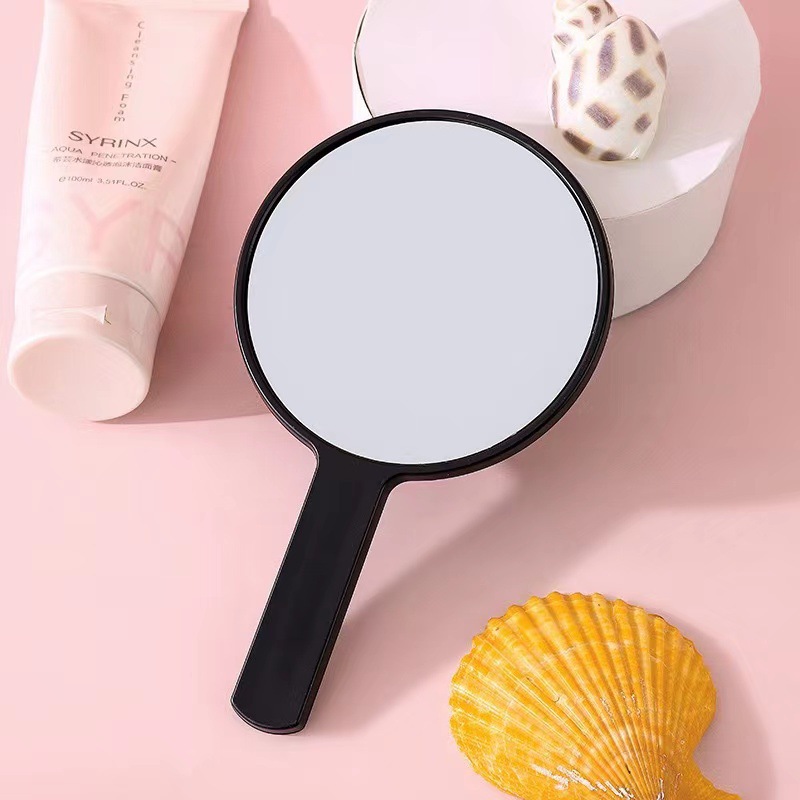 Espejo de Maquillaje de Mano Cuadrado para Regalo de Plástico y Vidrio Personalizable para Salón y Dormitorio