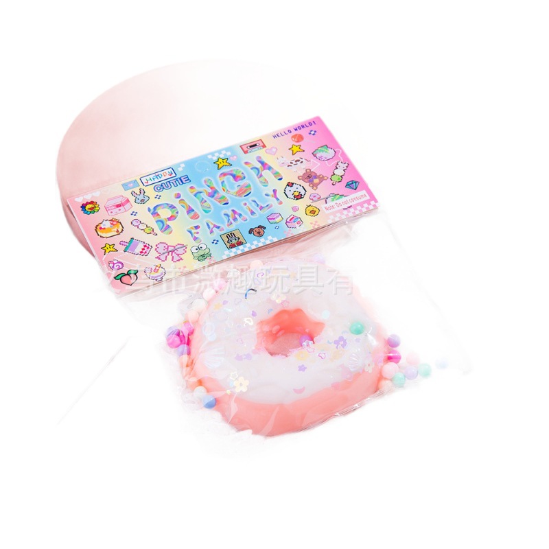 Red popularidad de alto nivel sensación donut pellizco juguetes de simulación de alimentos pellizco creativo alivio de presión lote de artefactos mágicos