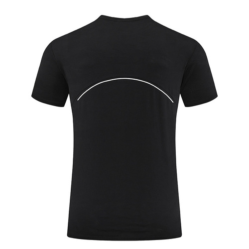 2024 Summer European and American Short Sleeve Fitness Top Men's Quick Dry Running Clothes Outdoor Sports T-Shirt on Amazon