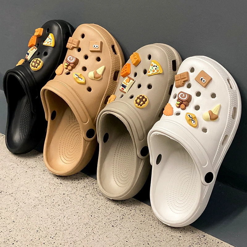Лето 2024 новая пещерная обувь медсестра носить дышащий мультфильм милый пляж на открытом воздухе пляж Баотоу холодные тапочки