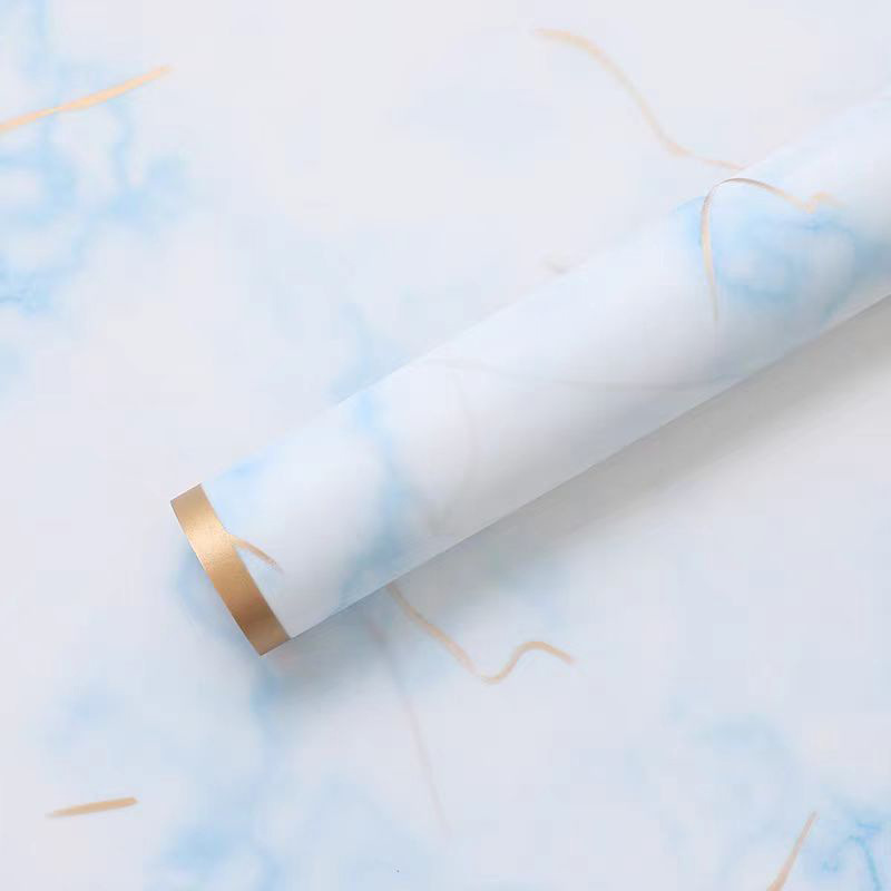 Huaxi comercio exterior transfronterizo Phnom Penh mármol papel de niebla papel impermeable Hansu flor florista papel de embalaje ramo