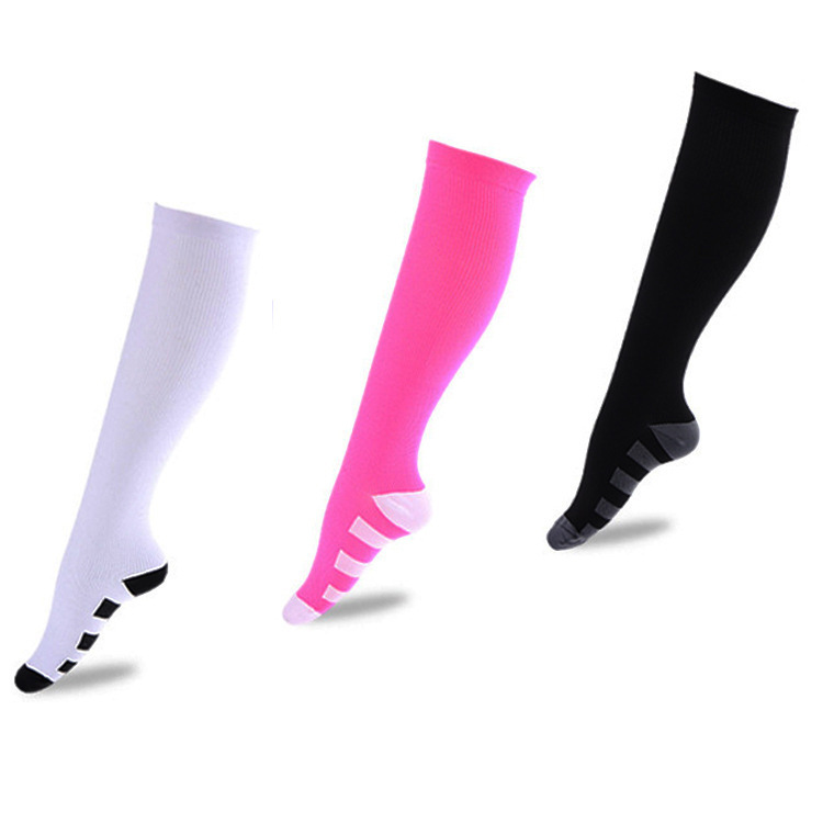 Cross-border delivery Amazon popular compression socks unisex running socks fashion contrast color casual compression socks