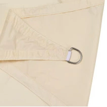 Waterproof Sunshade Sail, Sunshade and Rainproof Canopy, Rectangular Square Sunshade Cloth, Suitable for Outdoor Courtyards and Balconies (Avtomobil yan çətirləri) - cream-white-2x2m