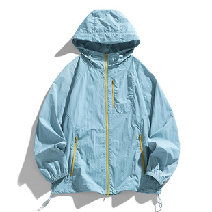 New Ice Silk Sun Protection Clothing for Couples, Summer Anti-Uv Breathable Outdoor Men's Breathable Sun Protection Clothing Wholesale
