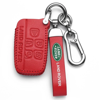 Defender 5 Sport Edition Car Star — Static Rod/Key Bag - land-rover-a-red-high-grade-leather