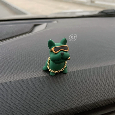 Nömrəli dayanma kartı: Plate for Luxury French - french-dog-fighting-ornaments-green-free-traceless-glue