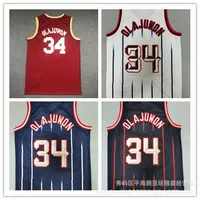 Баскетбольный трикотаж с вышивкой Rockets Rockets Jersey № 34 Оладжувон баскетбольный костюм