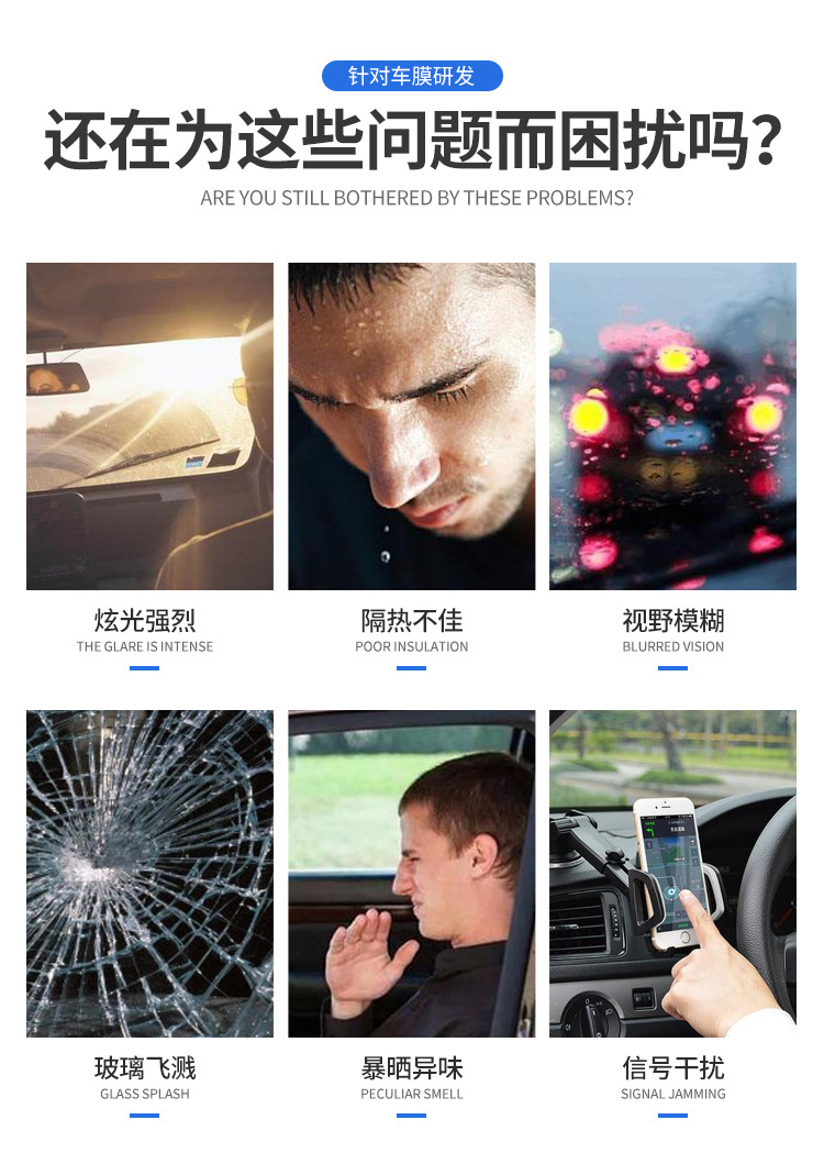 Car Glass Film Explosion-Proof High-Definition Film Does Not Foam and Does Not Fade Easily Construction Car Window Film Solar Film