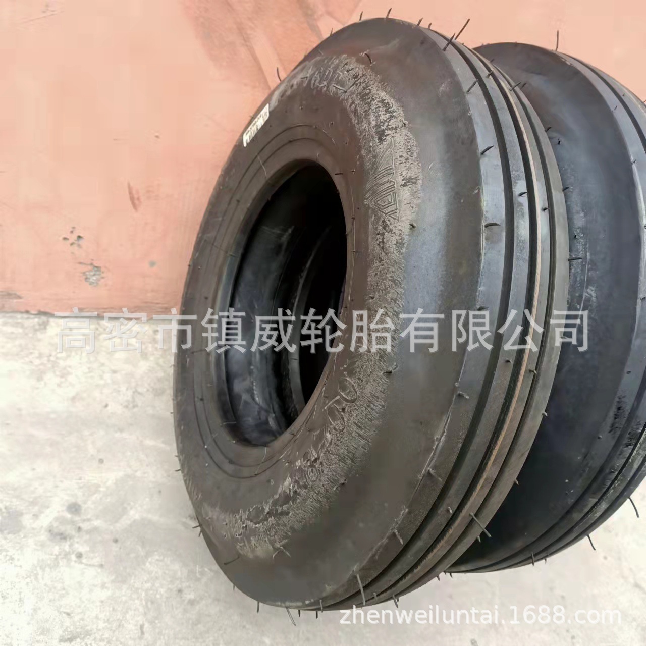 农用三轮四轮手扶 4.00-8 推土车轮胎 前轮导向轮