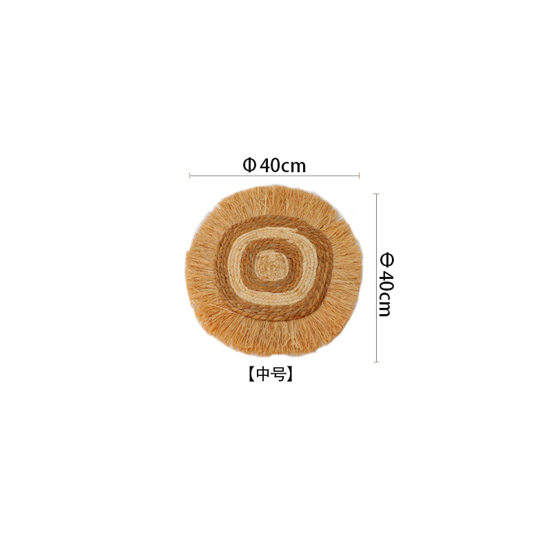 Bohemia pared de tela de paja natural pared decoración de pared accesorios de pared decoración de pared de sala de estar de alojamiento exclusiva transfronteriza