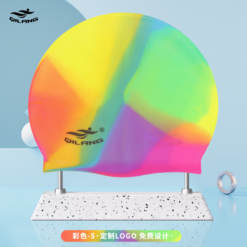 Gorro de Natación Universal de Silicona para Adulto 50g Elástico para Natación image 28