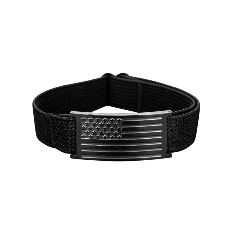 American Flag Bracelet cross-border new stainless steel American flag bracelet personalized gifts wholesale