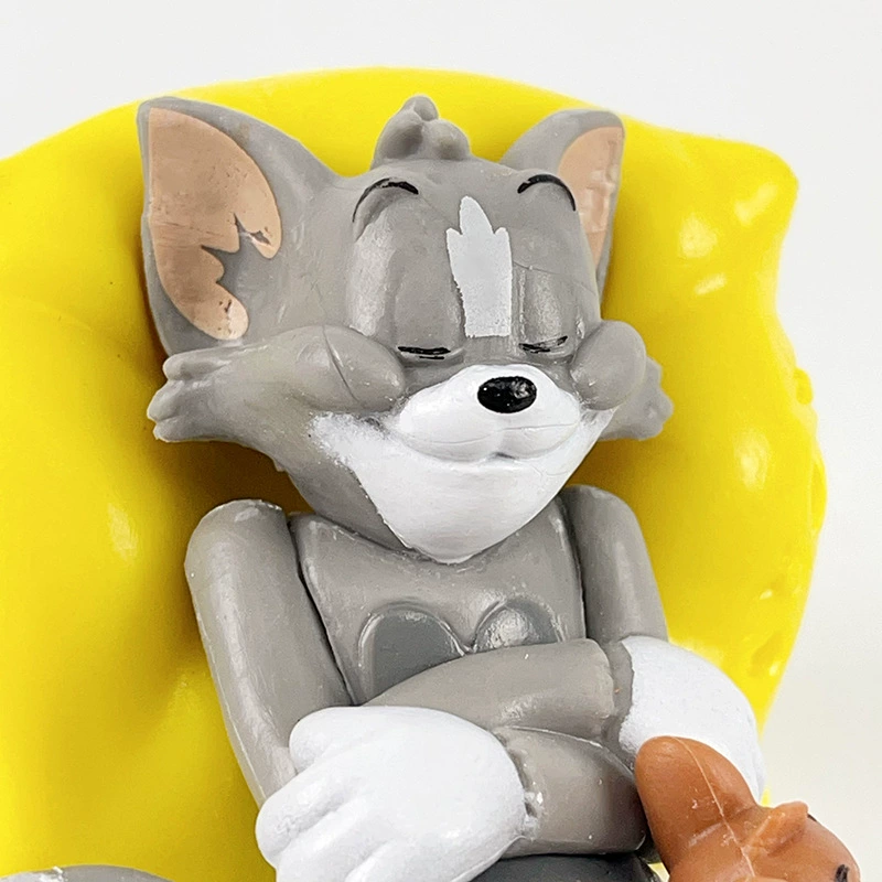 Кот и мышь Sweet Dreamland ручная поделка украшение в лежащей позе Tom & Jerry сладкие друзья, украшение для авто, слепой бокс игрушки