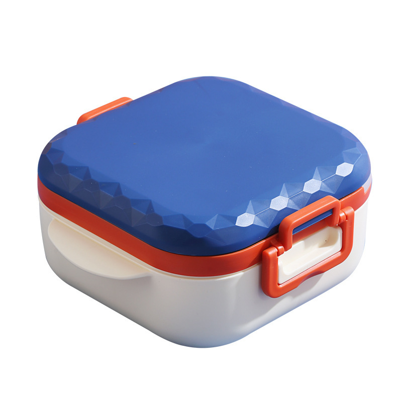 クロスボーダーポータブル学生弁当箱オフィスワーカー分割プラスチック弁当箱電子レンジ対応弁当箱食品収納ボックス|undefined