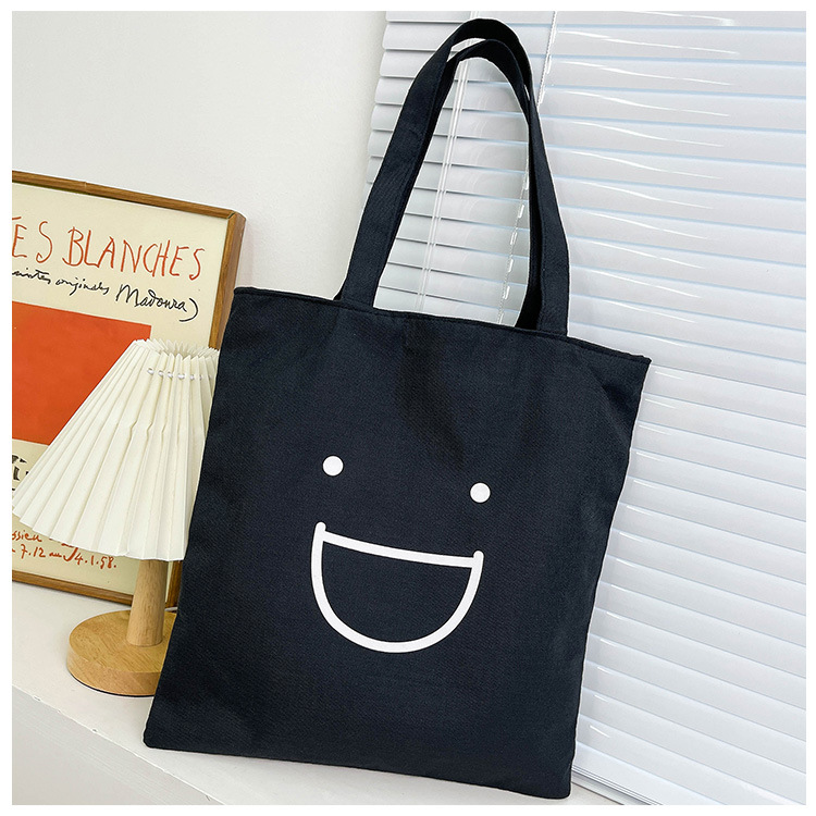 Women's Large Canvas Cartoon Classic Style Zipper Canvas Bag display picture 7