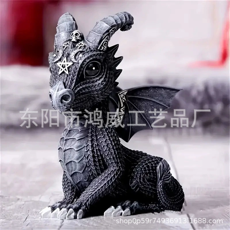 Black magic statue, decorations for gazebo, new collection, (Cross-border trading), owl, griffon