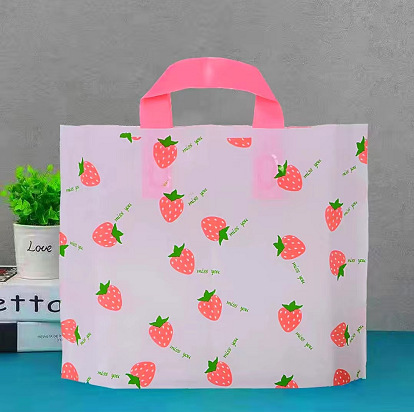 Bolsa de mano, bolsa para ropa, bolsa con logotipo impreso personalizado para ropa, bolsa de regalo, bolsa de cosméticos de plástico engrosado y duradero