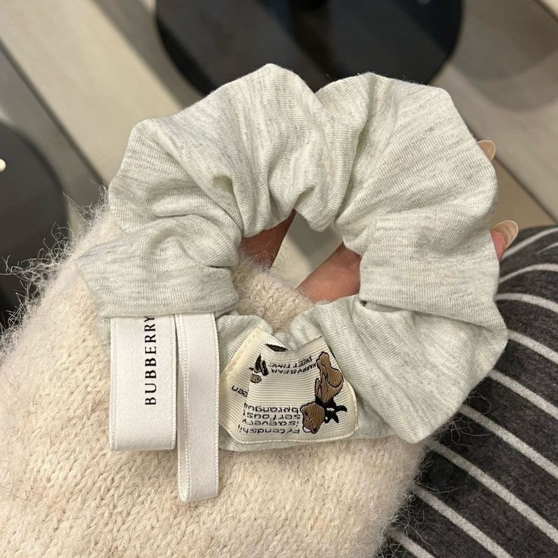 韩系莫兰迪纯色布料ins发饰泡泡纱头绳皮筋发绳气质头花大肠发圈|undefined