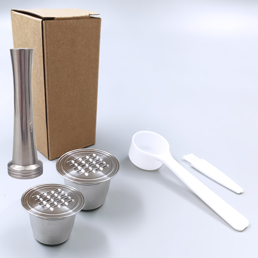 Filtro de café de acero inoxidable reutilizable máquina de café cápsula agujero cuadrado Cápsula de café fabricante