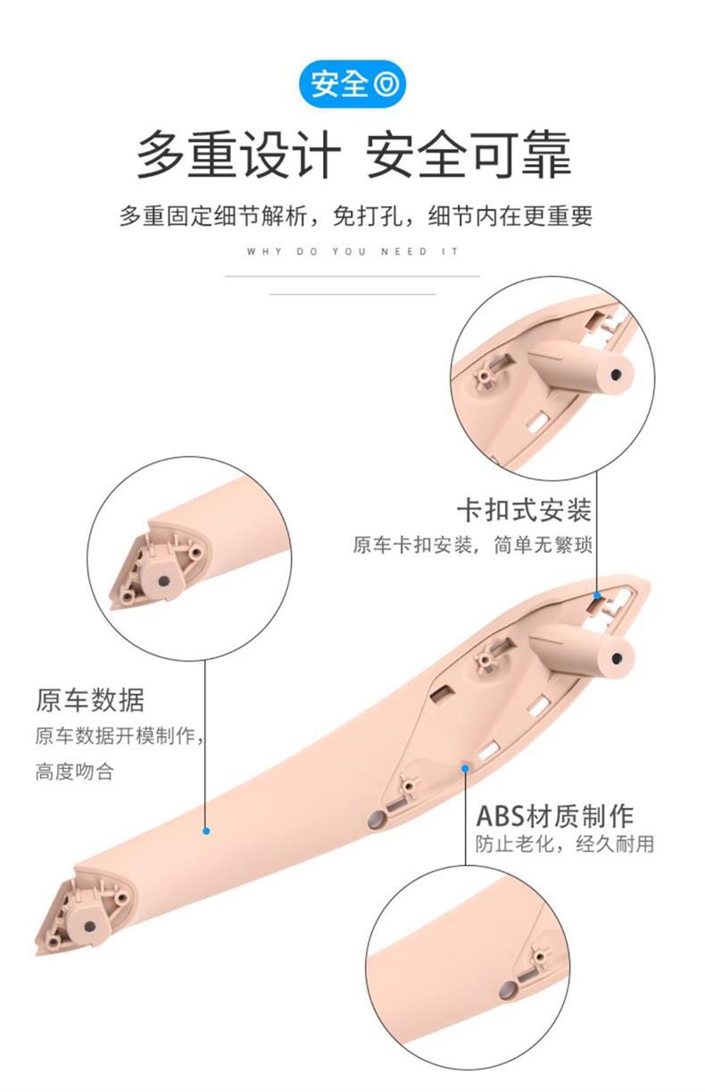 Suitable for Bmw 3 Series Door Handle F30 318 320Li 4 Series 3 Series Gt Inner Handle Glove Inner Armrest Sticker