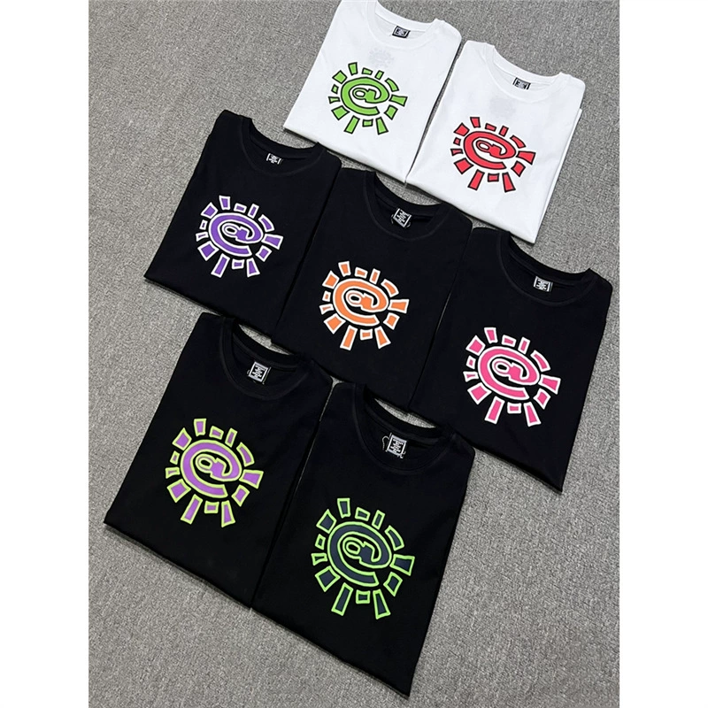 Alwaydowhatyoushoulddo ADWYSD Солнечный рулон с принтом с короткими рукавами для мужчин и женщин футболки для пар