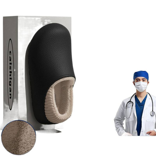 Surgical Room Waterproof Slippers for Women - Winter Outdoor Wear, Fleece Lined, Warm and Thick Soles, Home Slippers with Non-Slip and Anti-Odor - Medical Nurse Shoes