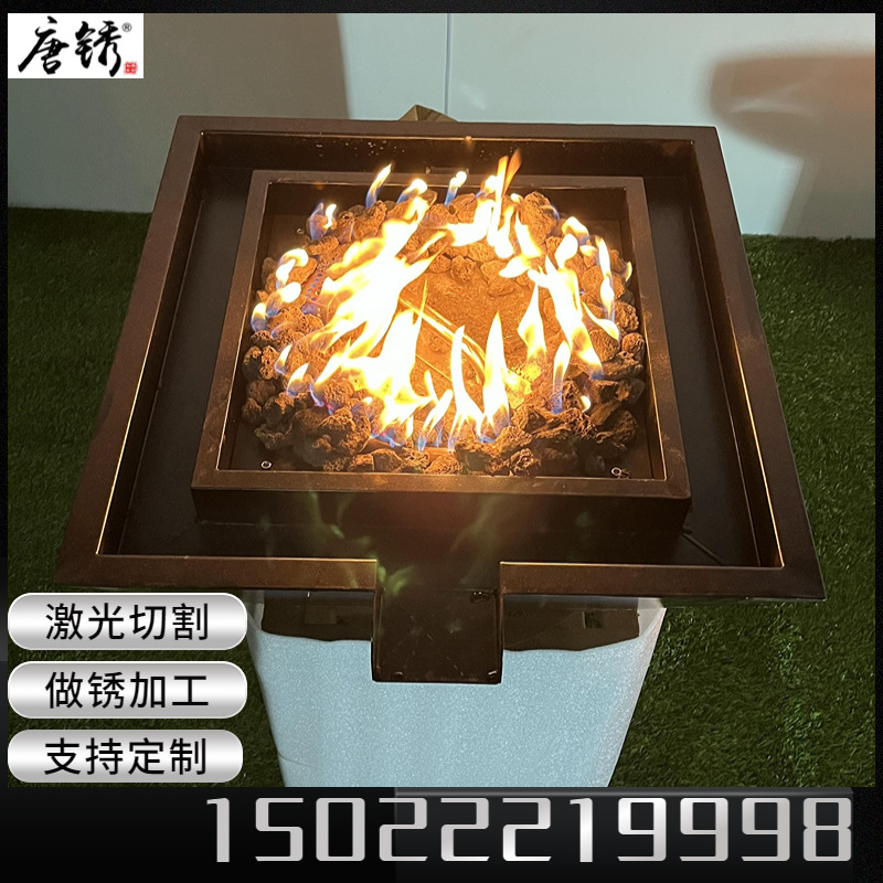 Suministro de productos de acero resistentes a la intemperie Suministro de picnic al aire libre Fuego de leña Fuego de carbón para procesar horno de acero resistente a la intemperie