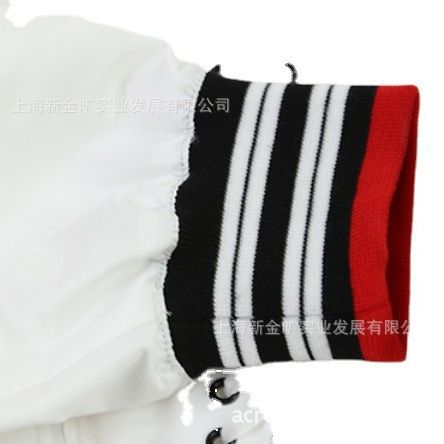 针织面料色织罗纹布运动服罗纹袖口领口下摆彩条横机罗纹1*1