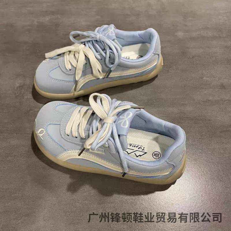 Anime Story Dopamine Shoes for Women 2025 Spring New Trendy German Training Shoes Versatile Round Toe Cute Sneakers