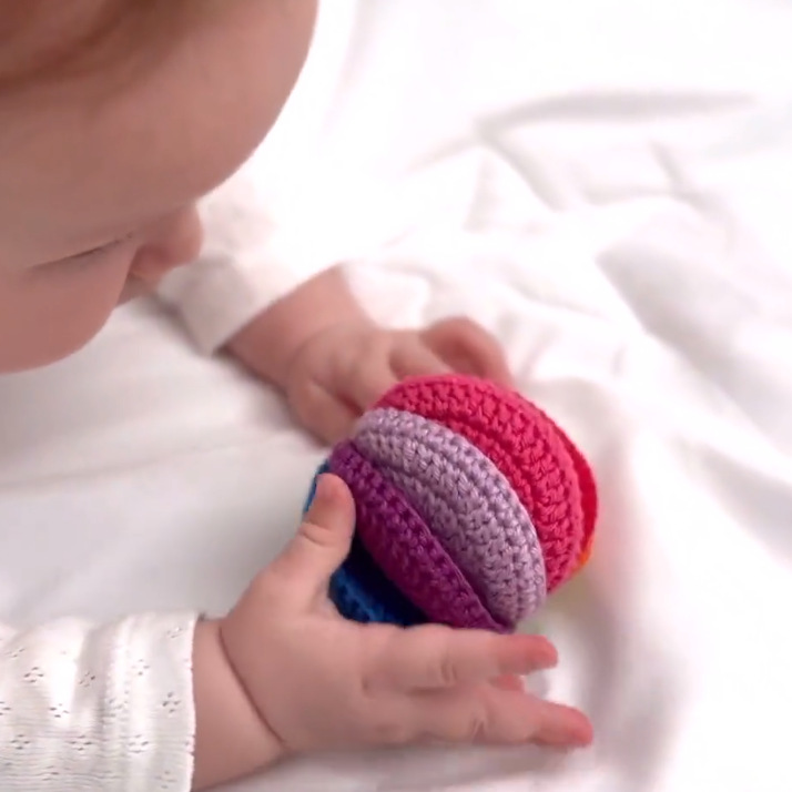 Crochet combinado patrón crochet juguete patrón sensorial bola dedos juguetes patrón crochet regalo de bebé