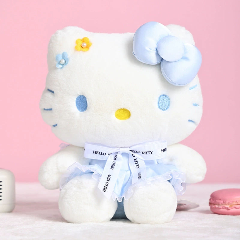 Hello Kitty, Hello Kitty, джинсовая юбка, плюшевая кукла, бархатная игрушка