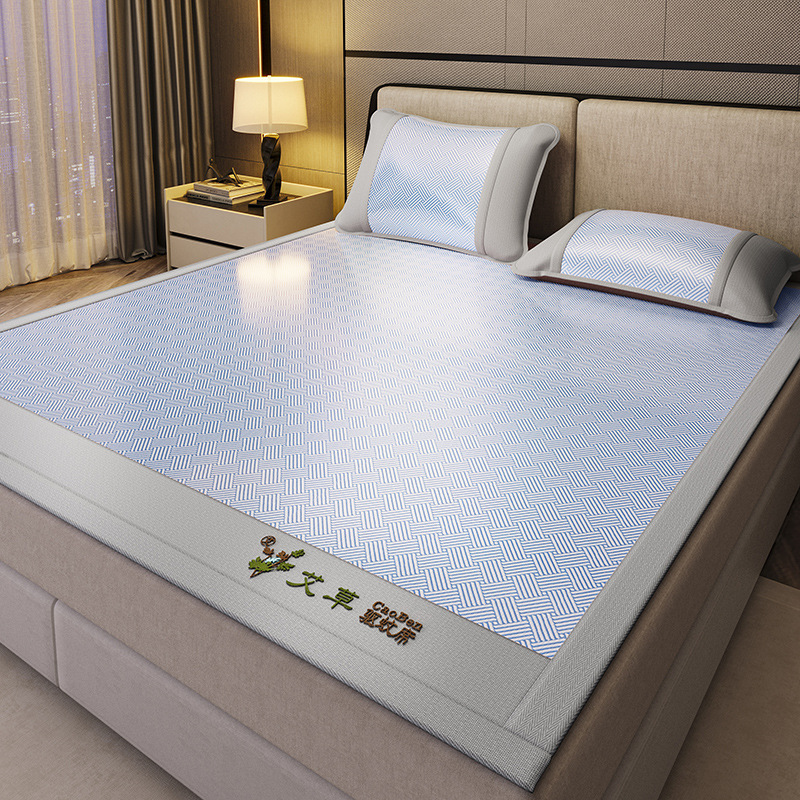 Nueva capa de cama de seda de hielo de verano de clase A 2025 nueva cubierta protectora de colchón todo incluido sábana cubierta de cama de tres piezas