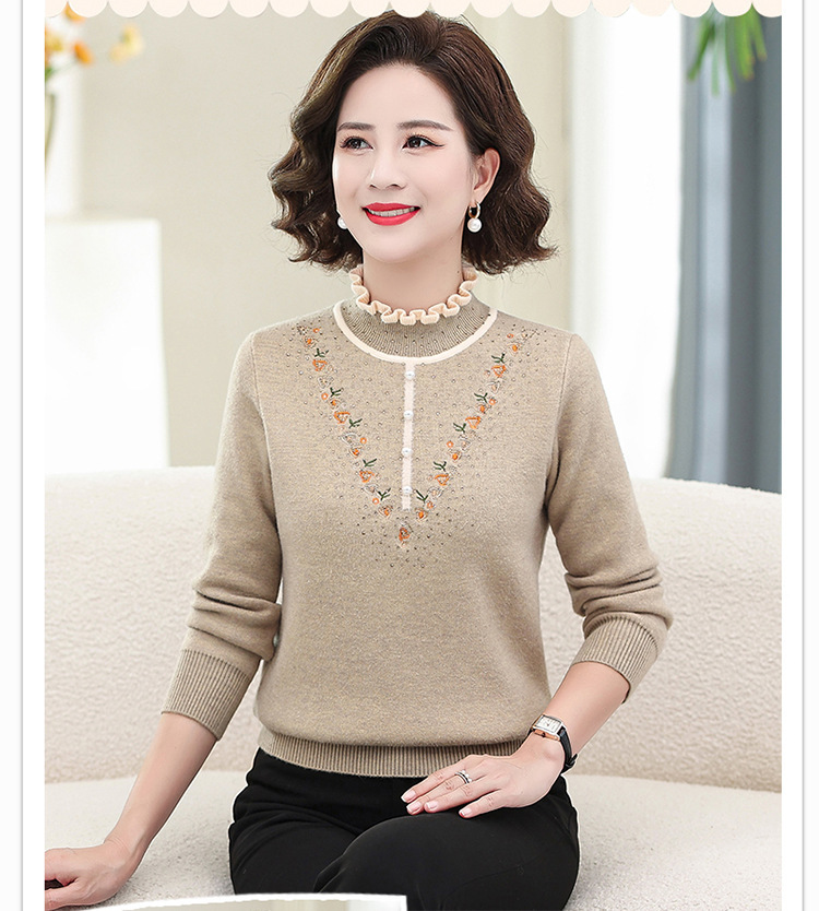 E5899 940K ÁO LEN NỮ TAIRYA MÙA XUÂN THU ĐÔNG TRUNG NIÊN DÀY ẤM THỜI TRANG NỮ G03 SẢN PHẨM MỚI
