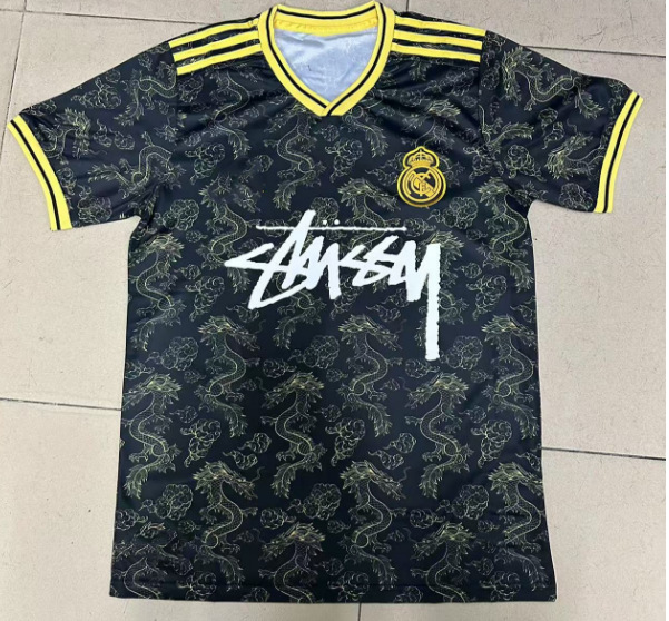 Stussy Jersey Brasil Flamengo Italia Edición conmemorativa Portugal París Francia Uniforme de fútbol
