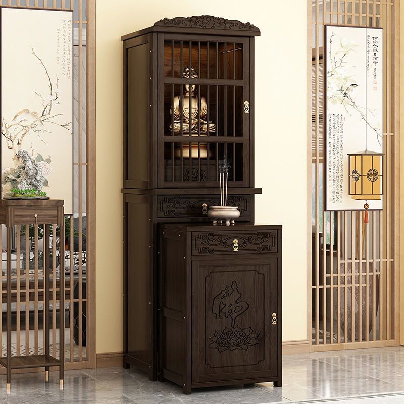 Customized Buddhist Altar Shrine, New Chinese Style Altar Table, Standing Cabinet, God of Wealth Altar Table, Guanyin Table, Cabinet, Tribute Table, Cross-Border
