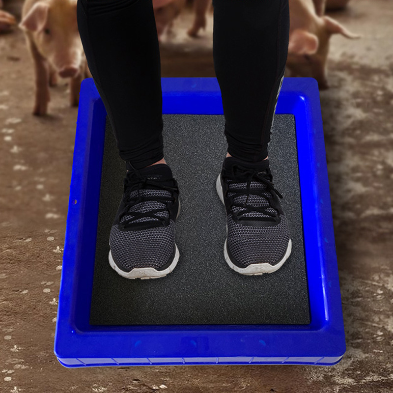 granja desinfección pedal desinfección suela caja de zapatos ranura equipo de desinfección especial para granja de cerdos suministros desinfección almohadilla