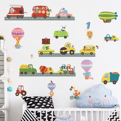 新款 FX-C111卡通公交車小汽車卡車自行車兒童臥室美化裝飾牆貼畫