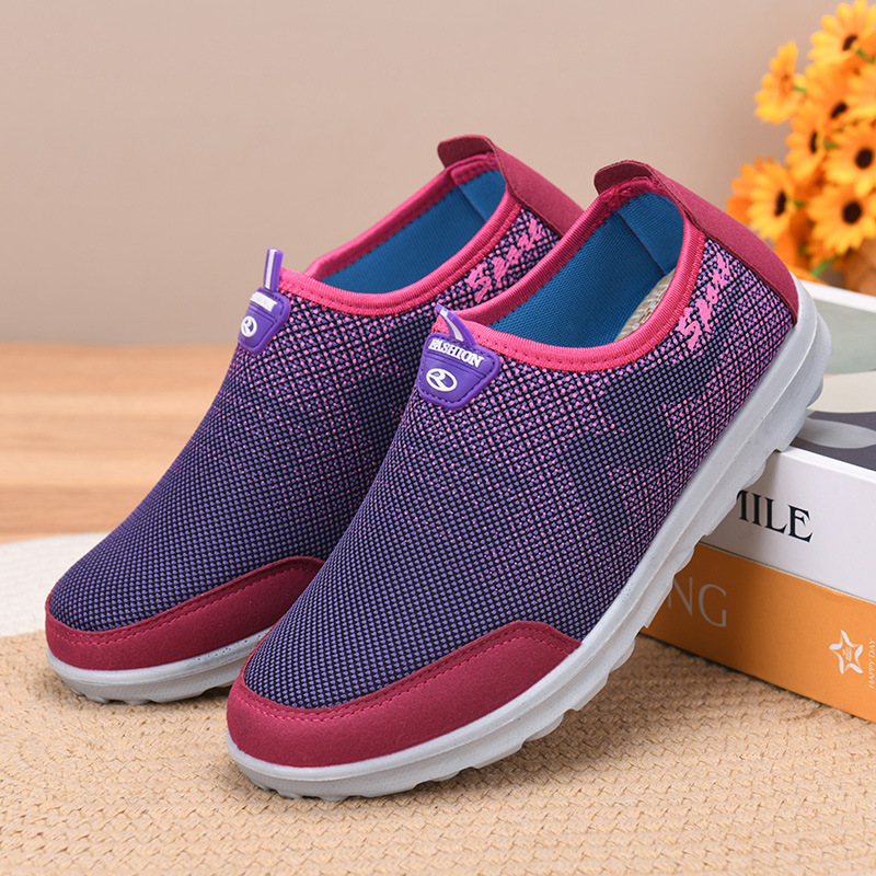 Spring and Autumn Women's Shoes, Summer Soft-Soled Breathable Shoes That Don'T Suffocate Your Feet, Mom Shoes, Casual Lightweight Slip-On Sports Walking Shoes Spring and Autumn Women's Shoes, Summer Soft-Soled Breathable Shoes That Don'T Suffocate Your Feet, Mom Shoes, Casual Lightweight Slip-On Sports Walking Shoes