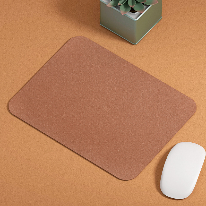 Pad de ratón de corteza simple de color sólido pequeño publicidad tablero de computadora portátil de oficina de juegos de ratón al por mayor