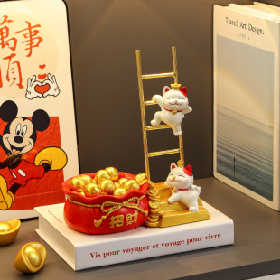 Lucky Cat Key Storage Porch Decorations Ornaments Entrance Door Shoe Cabinet Living Room Home Housewarming New Home Gifts