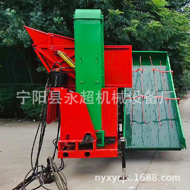 花生捡拾摘果机拖拉机牵引式带动自动上料花生秧单独料仓