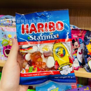 �M��Haribo�������ǝM؞��Ƥ�ǃ�ͯqqˮ������ʳС��ܛ��80g���l