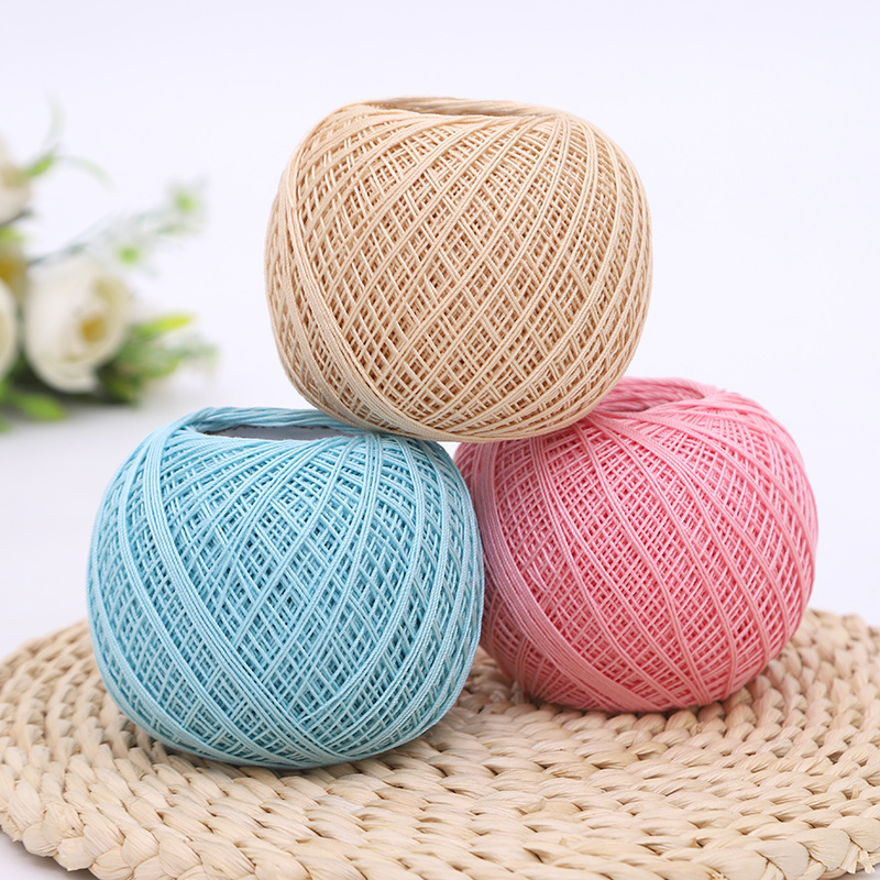 8号强捻蕾丝线钩针线纯棉diy手工编织八号材料包玩偶钩织丝光细毛