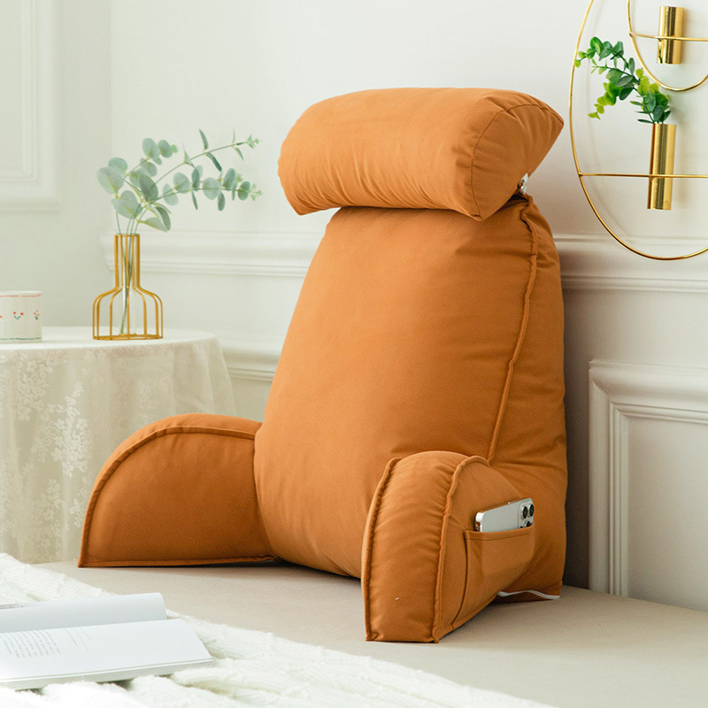 Almohada para teléfono móvil, almohada de lectura para cama, cojín para cabecero, respaldo grande, asiento de sofá, almohada de soporte lumbar, cojín de sofá.