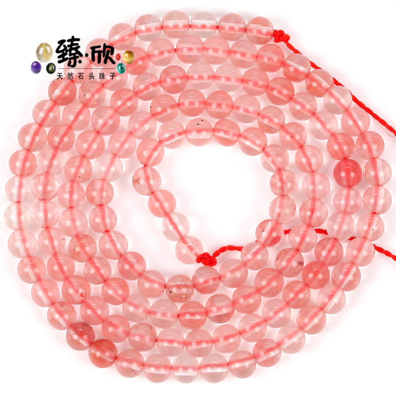 2mm3mm天然石小丸珠紫晶虎眼瑪瑙碧璽水晶散珠diyアクセサリー部品卸売り|undefined