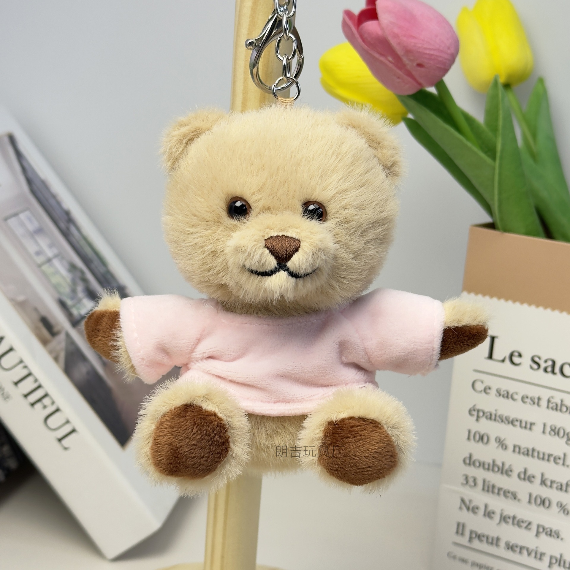Teddy Bear Keychain Mochila Teddy Bear Doll Impresión nombre regalo de graduación logotipo de colgante imprimible